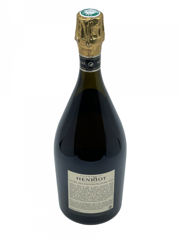 Champagne Brut Millésimé henriot cuvée des enchanteleurs maison négoce apolline joseph génération succession transmission savoir-faire tradition modernité collection vigne vin effervescence réserve perpétuelle création précieux histoire séduction conviction assemblage cépage chardonnay pinot noir millésime nez bouche attaque finale note arôme bouquet palais palette aromatique couleur robe reflets équilibre perfection finesse puissance dégustation agrume florale fruit noyaux confit texture généreux opulent miel épice douce vanille minéralité fraîcheur crémeuse potentiel garde vieillissement expression
