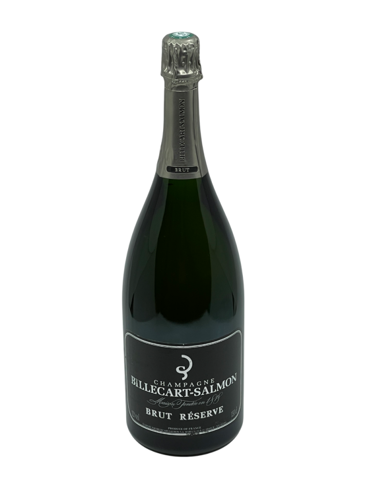 Champagne Brut Réserve Billecart Salmon maison familiale domaine propriété groupe frey parker terroir prestigieux génération succession tradition savoir-faire innovation production bouteille magnum millésime nez bouche attaque finale note arôme bouquet palais palette aromatique couleur robe reflets or pâle finesse bulle mousse persistance teinte fraîcheur fleurie fruits frais poire mûre riche vieillissement maturité cave exceptionnel réussite champenoise