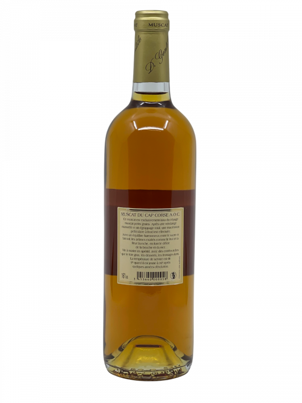 Corse muscat du cap corse appellation patrimonio terroir site classé domaine gentile exploitation superficie hectare histoire famille génération succession transmission savoir-faire honneur passion force cœur tradition typicité interprétation créateur cépage muscat petit grain millésime nez bouche attaque finale note arôme bouquet palais palette aromatique couleur robe reflets maîtrise perfection complexe sucré alcool vieillissement garde safran noisette énergie