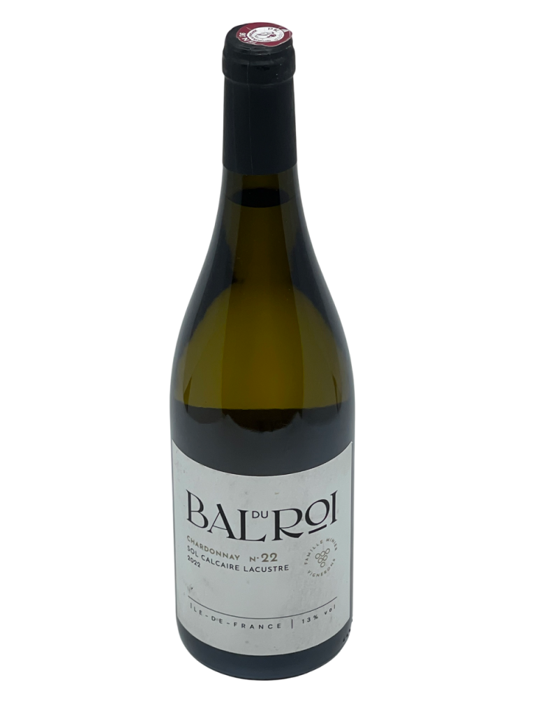 Île de France appellation IGP famille minier Bal du Roi histoire étonnant vigne vin blanc cépage chardonnay plantation pari audacieux maîtrise fondateur domaine la bouche du roi cuvée viticulteur francilien parcellaire monocépage traçabilité identité caractéristique produit récolte précieuse vendange pressurage élevage embouteillage millésime nez bouche attaque finale note arôme bouquet palais palette aromatique couleur robe reflets invitation fraîcheur légèreté saveur agrume fruit chair jaune fleur minérale