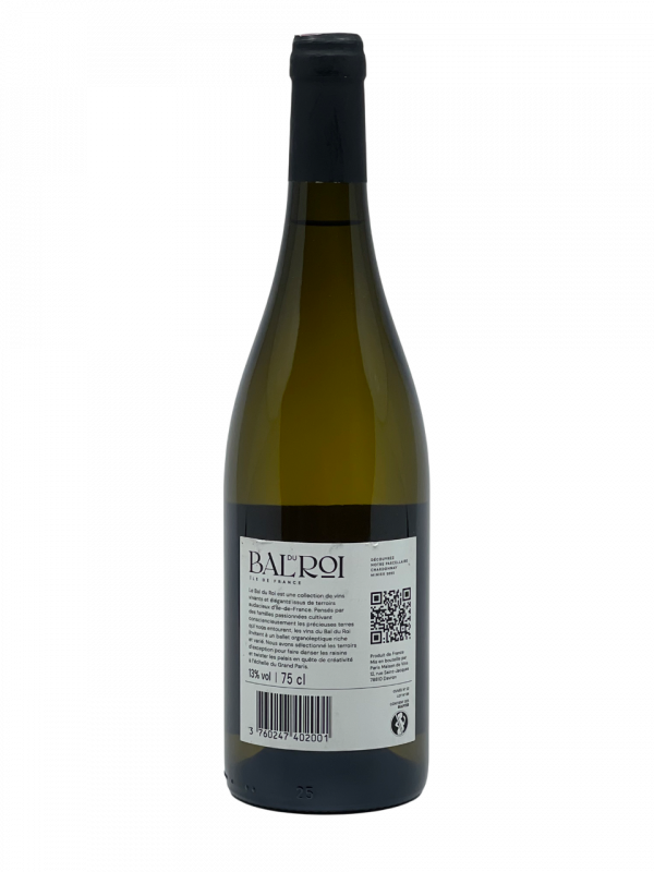 Île de France appellation IGP famille minier Bal du Roi histoire étonnant vigne vin blanc cépage chardonnay plantation pari audacieux maîtrise fondateur domaine la bouche du roi cuvée viticulteur francilien parcellaire monocépage traçabilité identité caractéristique produit récolte précieuse vendange pressurage élevage embouteillage millésime nez bouche attaque finale note arôme bouquet palais palette aromatique couleur robe reflets invitation fraîcheur légèreté saveur agrume fruit chair jaune fleur minérale