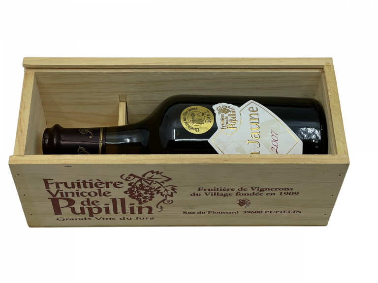 Jura arbois Pupillin appellation vin jaune Fruitière Vinicole de Pupillin coopérative adhérent vignes vignerons viticulture hectare longévité clavelin cépage savagnin millésime complexe puissant fin fraîcheur unique minéralité oxydation subtile nez bouche attaque finale notes arômes agrume noix curry champignon morilles truffes grand somptueux riche en matière complexe épices longueur remarquable