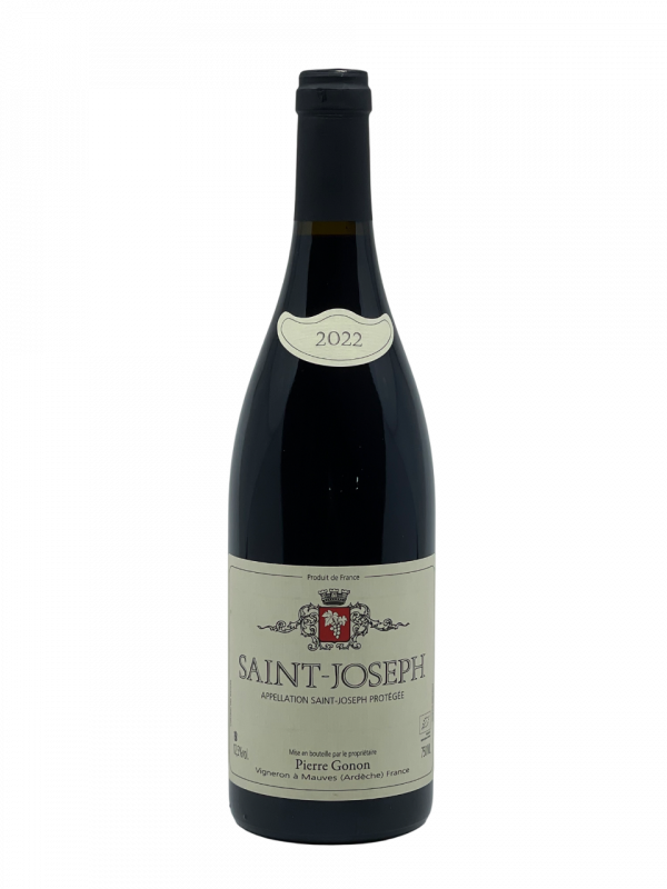 Rhône appellation saint joseph Mauves terroir Ardèche région élite viticulture certification bio vin rouge vignes biologique AB exploitation familiale frère pierre gonon génération succession savoir-faire transmission référence incontournable millésime nez bouche attaque finale note arôme bouquet palais palette aromatique couleur robe reflets fraîcheur maturité raisin équilibré richesse aromatique suave fulgurance complexe fruitée florale épicée trame tanin révélation