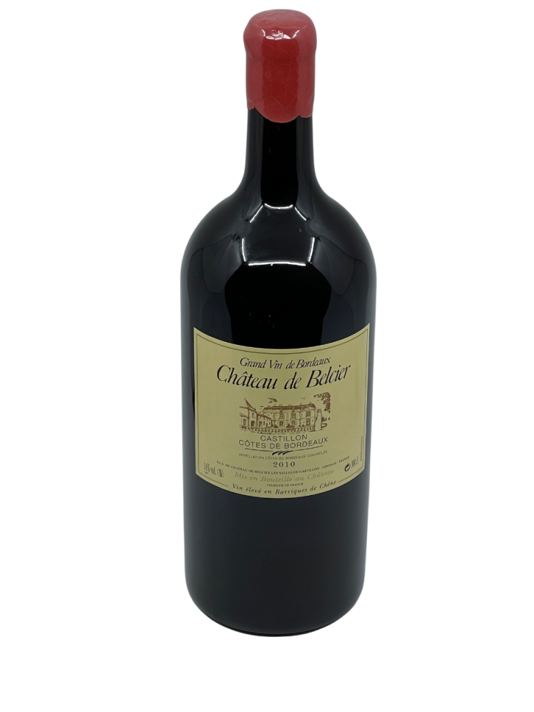 Bordeaux Castillon Côtes de Bordeaux appellation cru cuvée terroir château de belcier style classique propriété MACIF superficie hectare valeur sûre vignoble vigne vin rouge millésime nez bouche attaque finale note arôme bouquet palais palette aromatique couleur robe reflets grenat violet intensité complexe fruits rouges noirs chocolat cuir torréfié impressionné veloutée gourmande fraîcheur mentholé persistance tanin puissant