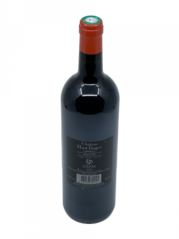 Bordeaux Pauillac Grand Cru Classé appellation Château Haut Bages Libéral famille libéral villars lurton connaisseur propriété terroir illustre vignoble vigne vin rouge viticulture durable millésime nez bouche attaque finale note arôme bouquet palais palette aromatique couleur robe reflets grenat séduction précision intense expression fruitée richesse gourmandise tanin délicieux onctueux soyeux acidité fraîcheur puissance capacité potentiel garde vieillissement maturité style généreux qualité