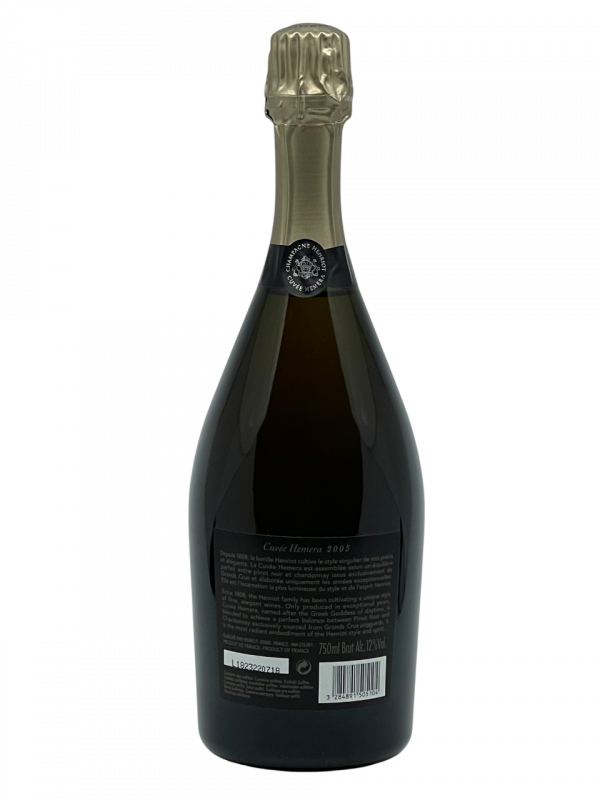 Champagne Brut Millésimé Grand Cru henriot cuvée Hemera déesse du jour maison négoce apolline joseph génération succession transmission savoir-faire tradition modernité collection vigne vin effervescence réserve perpétuelle création précieux histoire séduction conviction assemblage cépage chardonnay pinot noir millésime nez bouche attaque finale note arôme bouquet palais palette aromatique couleur robe reflets équilibre perfection finesse puissance dégustation agrume florale fruit noyaux confit texture généreux opulent miel épice douce vanille minéralité fraîcheur crémeuse potentiel garde vieillissement expression parker