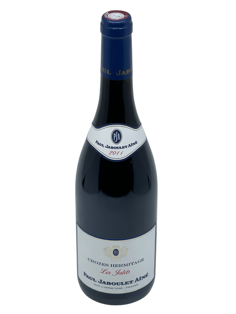 Rhône Crozes Hermitage Les Jalets appellation terroir vallée du Rhône terrasse chassis glacier alpin maison Paul Jaboulet Aîné domaine propriété vignoble vigne vin rouge transmission génération tradition savoir-faire succession famille frey négoce producteur vigneron champenois château fleuron cépage syrah millésime nez bouche attaque finale note arôme bouquet palais palette aromatique couleur robe reflets expressif rubis brillant violet intense fruist noirs violette poivre souple fraîche tanin épicée équilibré typique