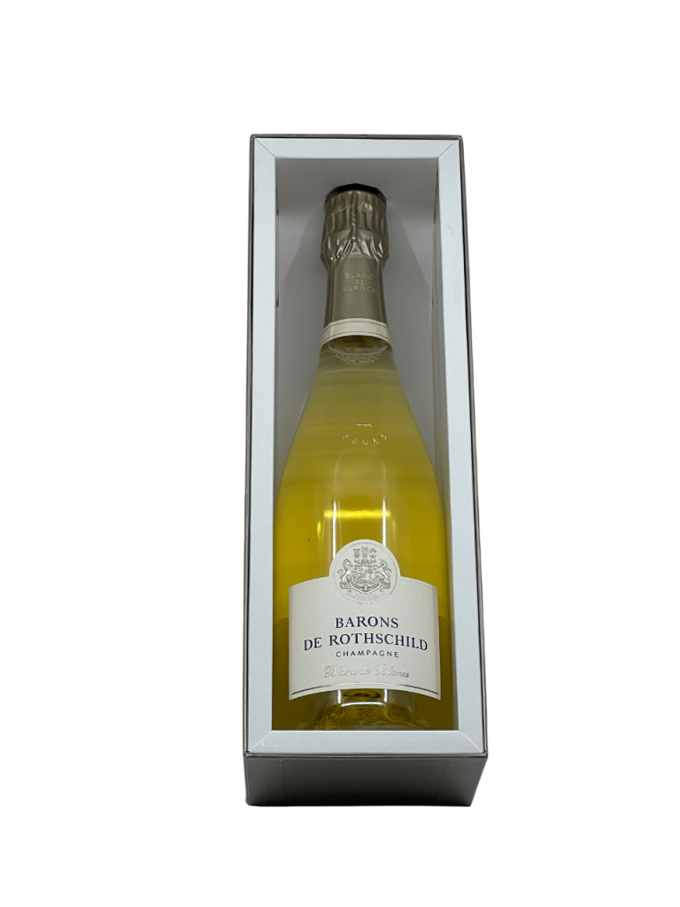 Champagne maison blanc de blancs barons rothschild création famille alliance château lafite magnifique majestueux terroir qualité art de vivre expression audace style sublime assemblage cépage chardonnay vin blanc effervescent mousse finesse élégance millésime nez bouche attaque finale note arôme bouquet palais palette aromatique couleur robe reflets pureté dosage équilibre vieillissement