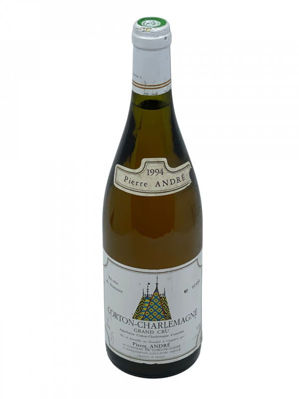 Bourgogne Corton Charlemagne Grand Cru Château Corton Pierre André appellation climat colline charme superficie hectare vignes vin blanc parcelle raisin terroir connaissance élevage vinification fût de chêne noble barrique millésime nez bouche attaque finale note arôme bouquet palais couleur robe reflets jaune or fleurs blanches tilleul acacia mâtiné miel vive minérale pierre à fusil silex