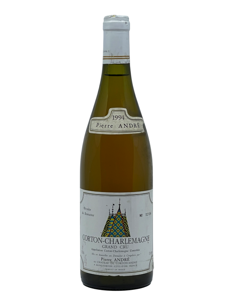 Bourgogne Corton Charlemagne Grand Cru Château Corton Pierre André appellation climat colline charme superficie hectare vignes vin blanc parcelle raisin terroir connaissance élevage vinification fût de chêne noble barrique millésime nez bouche attaque finale note arôme bouquet palais couleur robe reflets jaune or fleurs blanches tilleul acacia mâtiné miel vive minérale pierre à fusil silex