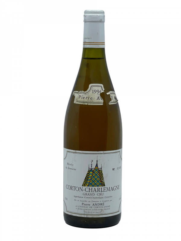 Bourgogne Corton Charlemagne Grand Cru Château Corton Pierre André appellation climat colline charme superficie hectare vignes vin blanc parcelle raisin terroir connaissance élevage vinification fût de chêne noble barrique millésime nez bouche attaque finale note arôme bouquet palais couleur robe reflets jaune or fleurs blanches tilleul acacia mâtiné miel vive minérale pierre à fusil silex
