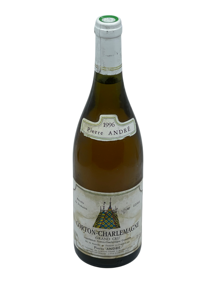 Bourgogne Corton Charlemagne Grand Cru Château Corton Pierre André appellation climat colline charme superficie hectare vignes vin blanc parcelle raisin terroir connaissance élevage vinification fût de chêne noble barrique millésime nez bouche attaque finale note arôme bouquet palais couleur robe reflets jaune or fleurs blanches tilleul acacia mâtiné miel vive minérale pierre à fusil silex