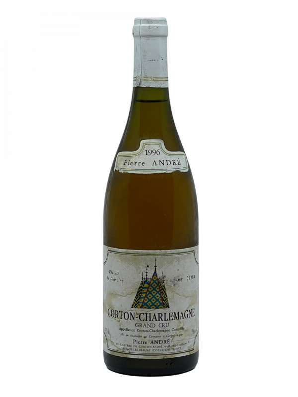Bourgogne Corton Charlemagne Grand Cru Château Corton Pierre André appellation climat colline charme superficie hectare vignes vin blanc parcelle raisin terroir connaissance élevage vinification fût de chêne noble barrique millésime nez bouche attaque finale note arôme bouquet palais couleur robe reflets jaune or fleurs blanches tilleul acacia mâtiné miel vive minérale pierre à fusil silex