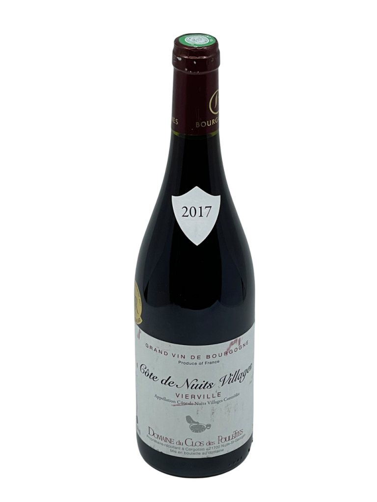 Bourgogne Côte de Nuits Villages Vierville appellation climat Domaine du Clos des Poulettes familial négociant exploitation superficie hectare éventail vigne vin rouge Vosne Romanée décoration distinction médaille gilbert & gaillard reconnaissance qualité tradition modernité savoir-faire ancestral millésime nez bouche attaque finale note arôme bouquet palais palette aromatique couleur robe reflets intense brillant véritable parfum charmeur fruits rouges framboise fraise fraîcheur équilibré