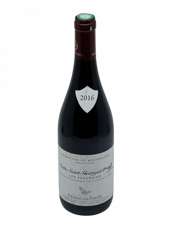 Bourgogne Nuits Saint Georges premier cru les vaucrains appellation climat Domaine du Clos des Poulettes familial négociant exploitation superficie hectare éventail vigne vin rouge Vosne Romanée décoration distinction médaille gilbert & gaillard reconnaissance qualité tradition modernité savoir-faire ancestral millésime nez bouche attaque finale note arôme bouquet palais palette aromatique couleur robe reflets grenat rubis clair intense brillant véritable parfum charmeur fruits rouges prune framboise fraise kirsch rose cassis poivre grillé chocolat agréable fraîcheur équilibré tanin maturité vieillissement garde