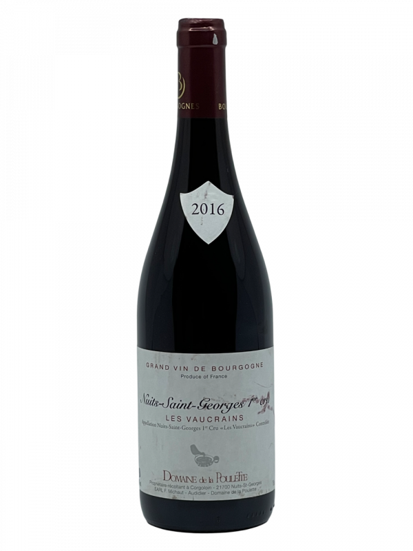 Bourgogne Nuits Saint Georges premier cru les vaucrains appellation climat Domaine du Clos des Poulettes familial négociant exploitation superficie hectare éventail vigne vin rouge Vosne Romanée décoration distinction médaille gilbert & gaillard reconnaissance qualité tradition modernité savoir-faire ancestral millésime nez bouche attaque finale note arôme bouquet palais palette aromatique couleur robe reflets grenat rubis clair intense brillant véritable parfum charmeur fruits rouges prune framboise fraise kirsch rose cassis poivre grillé chocolat agréable fraîcheur équilibré tanin maturité vieillissement garde