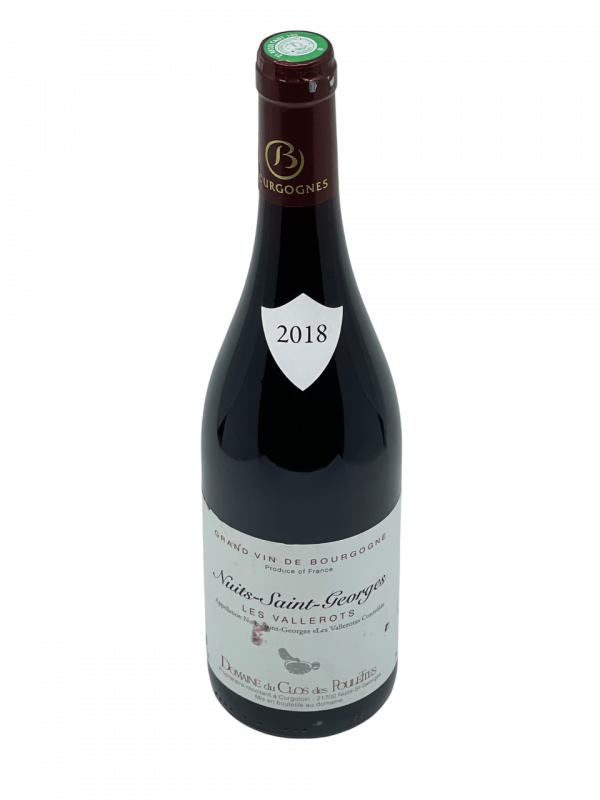Bourgogne Nuits Saint Georges Vallerots appellation climat Domaine du Clos des Poulettes familial négociant exploitation superficie hectare éventail vigne vin rouge Vosne Romanée décoration distinction médaille gilbert & gaillard reconnaissance qualité tradition modernité savoir-faire ancestral millésime nez bouche attaque finale note arôme bouquet palais palette aromatique couleur robe reflets grenat rubis clair intense brillant véritable parfum charmeur fruits rouges prune framboise fraise kirsch rose cassis poivre grillé chocolat agréable fraîcheur équilibré tanin maturité