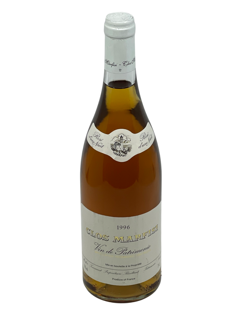 Corse appellation patrimonio Clos Marfisi domaine familial exploitation superficie hectare vigneron vignoble vigne vin rosé de saignée succession génération savoir-faire transmission tradition cépage Niellucciu millésime nez bouche attaque finale note arôme bouquet palais palette aromatique couleur robe reflets claire floral agréable plaisant douceur gourmand saveur minérale fumée souffle fraîcheur bienvenue joli