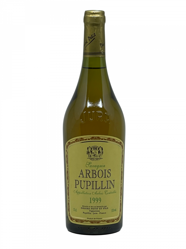Jura Arbois Pupillin appellation domaine désiré petit et fils exploitation vignoble vigne vin blanc superficie hectare travail motivation investissement arbois château chalon cépage savagnin millésime nez bouche attaque finale note arôme bouquet palais couleur robe reflets doré profond éclatant ambré vieillissement riche évolué expérience sensorielle complexe olfactif envoûtant noix fraîche miel acacia fruits confits subtil nuance camomille cire abeille jardin printanier fraîcheur maturité apogée dégustation harmonie remarquable texture soyeux saveur poire amande grillé épice acidité persistant délicieux salin