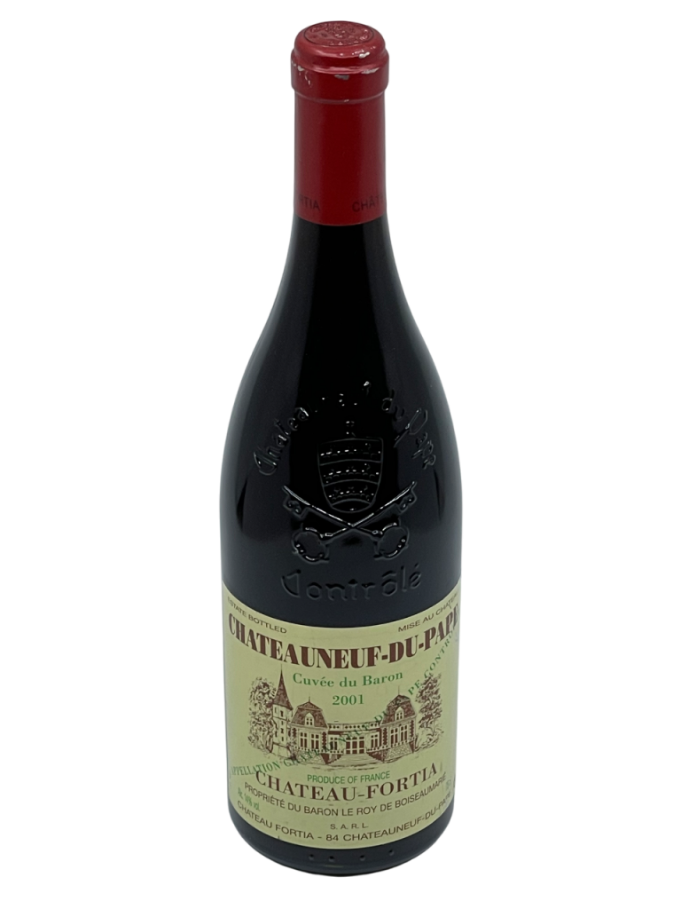 Rhône Châteauneuf du Pape appellation Vallée du Rhône terroir réputation Château Fortia domaine familial viticole vigne vin rouge génération succession tradition savoir-faire cuvée Baron emblématique excellence création assemblage grenache syrah millésime nez bouche attaque finale note arôme bouquet palais palette aromatique couleur robe reflets complexité richesse délicat épice fruits mûrs typicité