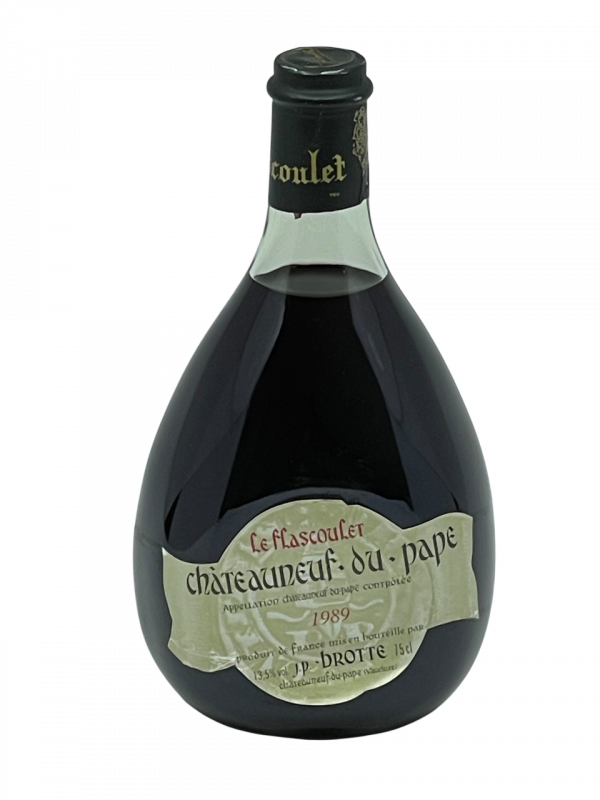Rhône Châteauneuf du Pape appellation Domaine Jean Pierre Brotte négociant vigne vin rouge flacon bouteille flascoulet génération succession savoir-faire tradition famille exportation promotion expérience dégustation incroyable millésime nez bouche attaque finale note arôme bouquet palais palette aromatique couleur robe reflets parfum floral fruits rouges abondance épice pureté éventail époustouflant cerise douce kirsch élégance raffinement tanin soyeux plaisir