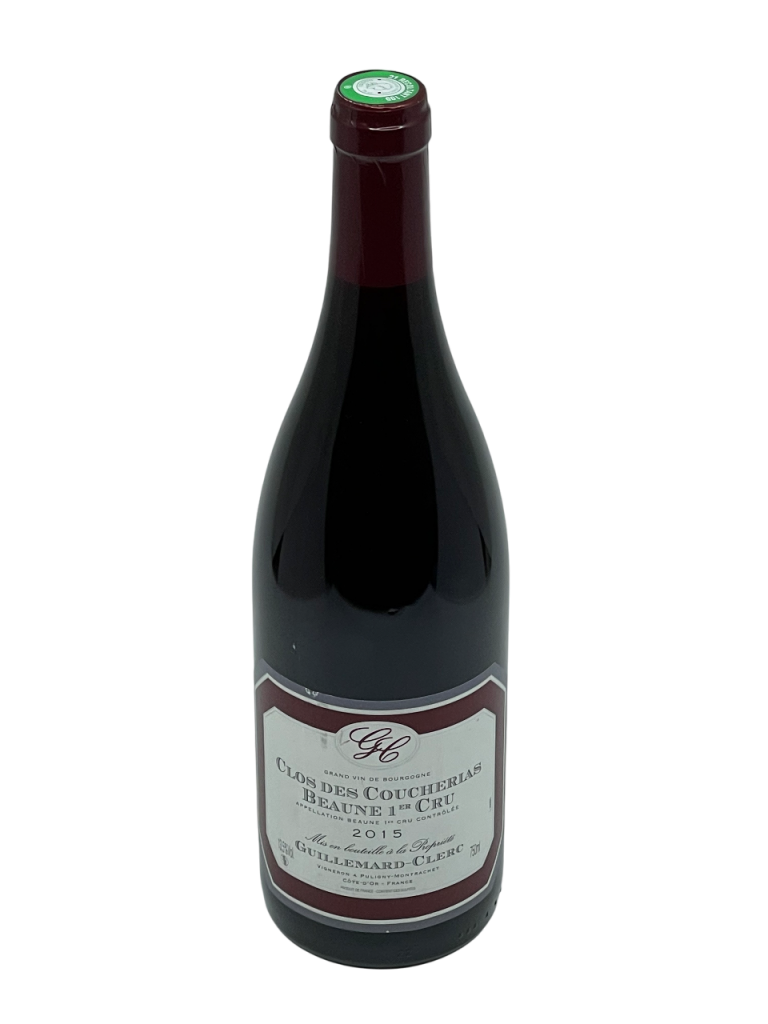 Bourgogne beaune premier cru clos des coucherias appellation climat domaine guillemard clerc héritage génération succession tradition savoir-faire exploitation propriété superficie hectare passion vigne histoire terroir diplomatique grand cru vignoble vin rouge cépage pinot noir millésime nez bouche attaque finale note arôme bouquet palais palette aromatique couleur robe reflets pourpre pin essence épice fraise framboise boisé fruit corps rspectable avenir prometteur fruits rouges potentiel vieillissement