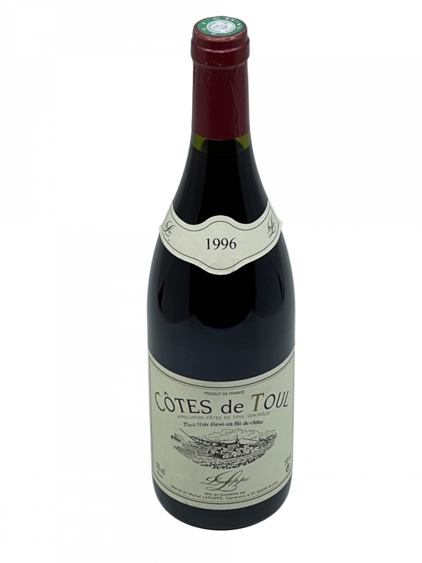 Lorraine Côtes de Toul appellation AOC Domaine Laroppe familial génération transmission succession savoir-faire expertise ancestral historique producteur récoltant cépage pinot noir vigne vin rouge millésime nez bouche attaque finale note arôme bouquet palais palette aromatique couleur robe reflets brillant vermeille cerise cassis fraîche légère saveur fruit rouge tanin vieillissement vinification barrique fût chêne