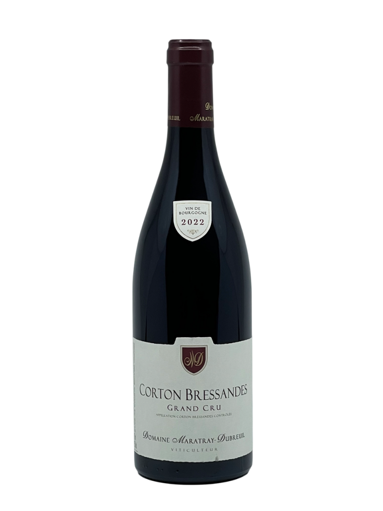 Bourgogne Corton Bressandes Grand Cru Côte de Nuits appellation climat Domaine Maratray Dubreuil exploitation propriété vignoble vigne vin rouge superficie hectare génération succession savoir-faire tradition millésime nez bouche attaque finale note arôme bouquet palais palette aromatique couleur robe reflets rubis intense subtile profondeur cerise fraîche violette craie olive noire évolution floral fumée dense charnu structure charpenté élégant superbe complexité finesse potentiel inestimable