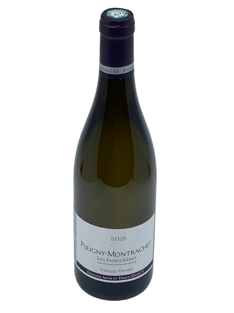 Bourgogne Puligny Montrachet Les Enseignères appellation climat terroir Côte de Nuit Chambolle Musigny Domaine Anne et Hervé Sigaut Bâtard Montrachet propriété vignoble vigne vin blanc chardonnay cépage exception réputation élégance féminin secret millésime nez bouche attaque finale note arôme bouquet palais palette aromatique couleur robe reflets dorée soutenu vert argent gourmand floral aubépine noisette amande pâte exotique kumquat pamplemousse rose équilibre fraîcheur minéralité beurrée gras miel précis persistant complexité