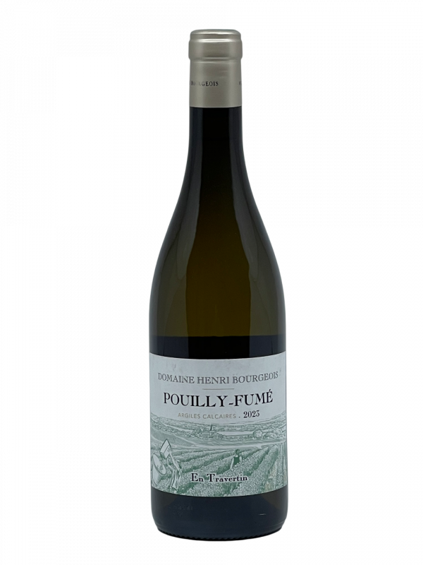 Loire Pouilly Fumé En Travertin appellation climat coteau Val de Loire Henri Bourgeois domaine famille génération célèbre vin blanc vigne vinification expression fondation pureté terroir sélection parcelle raisin millésime nez bouche attaque finale note arôme bouquet palais couleur robe reflets aromatique finesse cépage sauvignon complexe séduisant florale fumée fruité persistance charmeur flatteur harmonieux typicité élégance rondeur