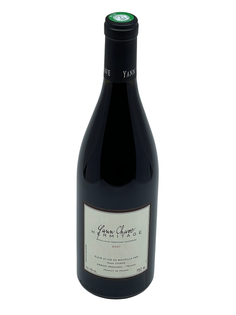 Rhône Hermitage Vallée du Rhône appellation terroir Domaine Yann Chave superficie hectare parcelle exploitation viticole vinicole vignoble vigne vin rouge cépage syrah qualité vin biologique AB millésime nez bouche attaque finale note arôme bouquet palais palette aromatique couleur robe reflets intense violacé brillant concentré dense fine noble fruit noir mûr subtil épice poivre camphre graphite minéral raffinement évolution vieillissement potentiel garde